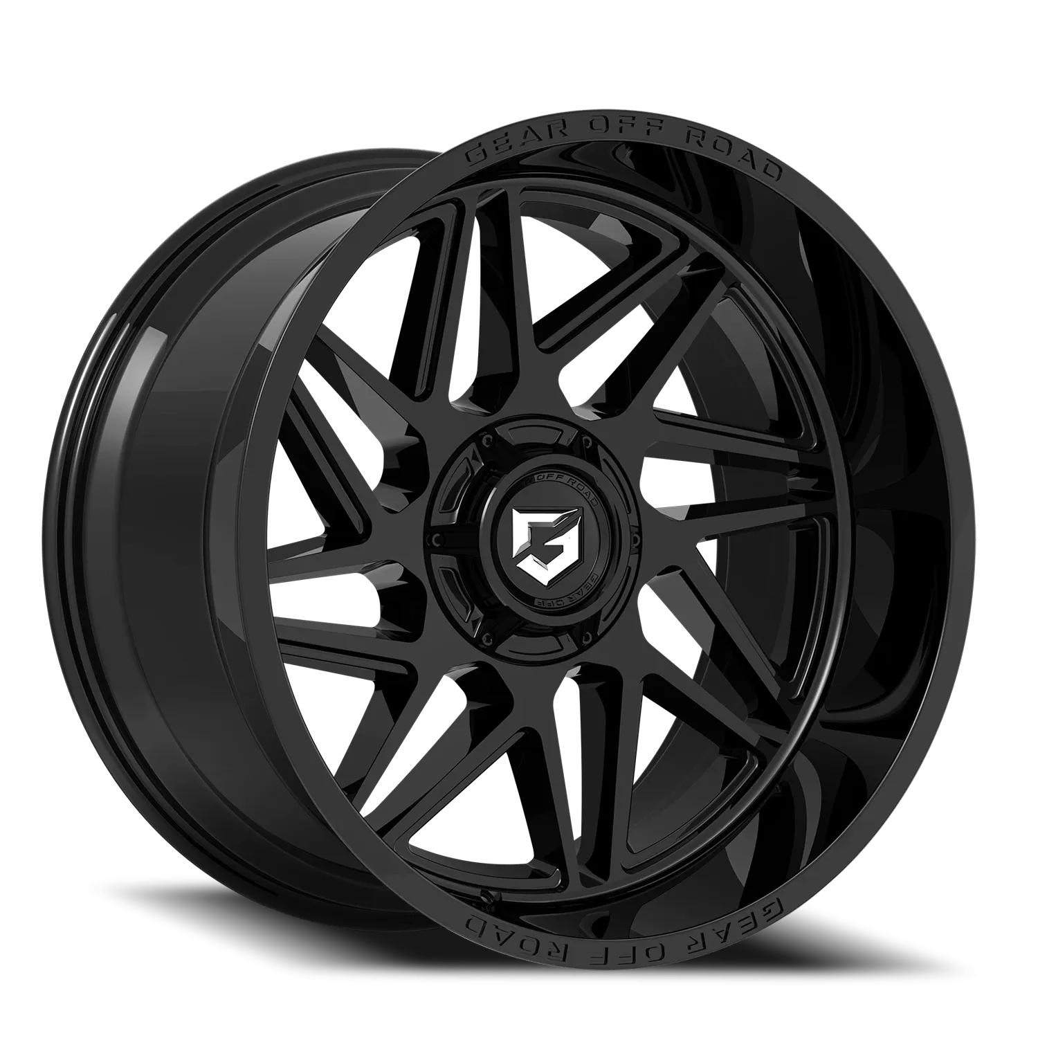 GEAR OFF ROAD 761BM RATIO 17X9 GLOSS BLACK/MILLED ACCENTS